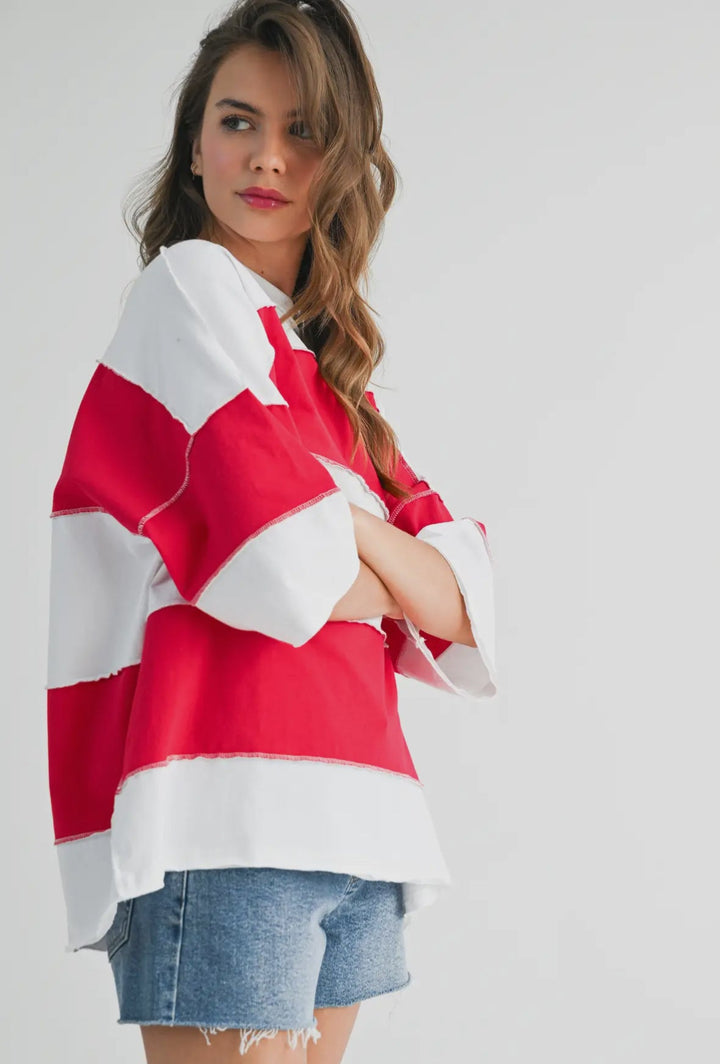 The Polly Color Block Top Aemi + Co-GC