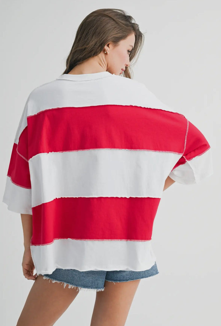 The Polly Color Block Top Aemi + Co-GC
