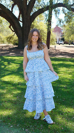 Floral Tiered Maxi Dress - MH